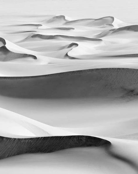 Desert Landscape Photography, Ulquiorra Cifer, Black And White Landscape, Black And White Photograph, Minimalist Photography, Black White Photos, Desert Landscaping, In The Desert, Sand Dunes