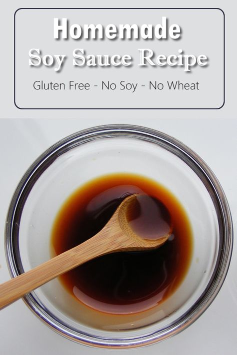 Soy Free Soy Sauce, Homemade Soy Sauce, Soy Sauce Recipe, Homemade Beef Broth, Recipes With Soy Sauce, Homemade Ketchup, Homemade Apple Cider, Homemade Condiments, Homemade Mayonnaise