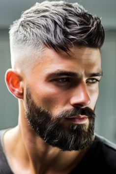 Beard Routine, High Volume Hair, Mens Haircuts Thick Hair, Crew Cut Haircut, Top Haircuts For Men, Men Fade Haircut Short, Guys Grooming, Older Mens Hairstyles, Gents Hair Style