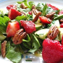 Strawberry Romaine Salad II Strawberry Avocado Salad, Homemade Balsamic Vinaigrette, Romaine Salad, Poppy Seed Dressing, Pecan Salad, Romaine Lettuce Salad, Strawberry Salad, Lettuce Salad, Summer Salad Recipes