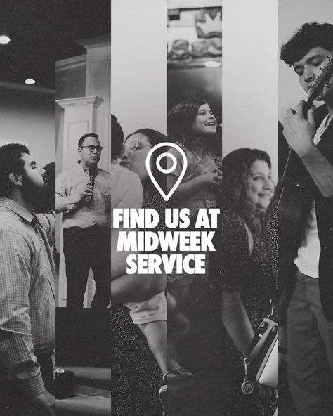 Midweek Service Graphic Where To Find Us Post Design, Midweek Service Graphic, Social Media Graphic Design Inspiration, Church Content Ideas, Midweek Service Flyer, Church Instagram Ideas, Midweek Service, Christian Social Media, Church Countdown Flyer Design