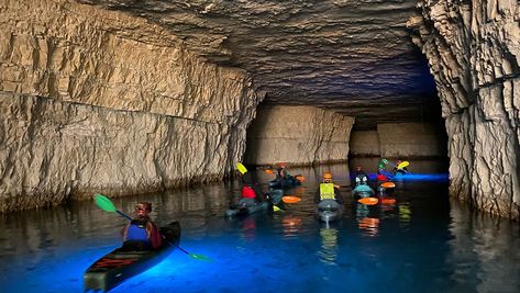 Underground Kayaking Kentucky, Gorge Underground Rogers Kentucky, Travel Kentucky, Kentucky Camping, Retirement Bucket List, Red River Gorge Kentucky, Cave Houses, Cross County, Kentucky Bourbon Trail