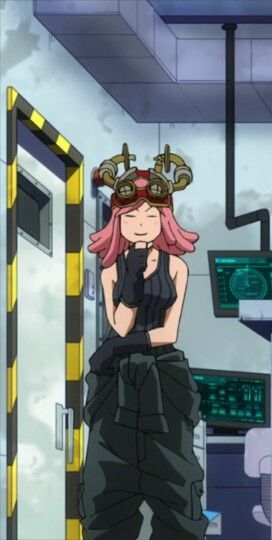 Support Course Mha, Mha Support Course Oc, Support Course Deku Au, Mei Hatsume Wallpaper, Mha Support Course, Mha Mei Hatsume, Mei Hatsume Cosplay, Support Course Deku, Mei Hatsume Fanart