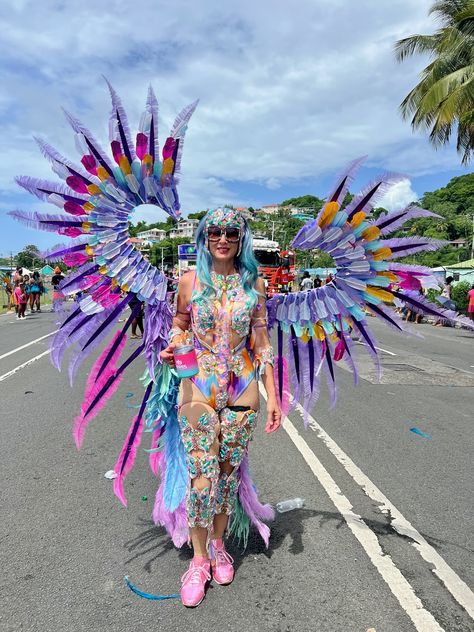 Here are some of the stunning pretty masquerade costumes from the 70th Saint Lucia Carnival! Many revelers were playing mas with Jus4Fun or Legends, showcasing an incredible array of colors and designs. #SaintLuciaCarnival #LucianCarnival #TravelSaintLucia #CaribbeanAndCo #TravelWithCaribbeanAndCo Caribbean Carnival, Saint Lucia, Masquerade Costumes, Caribbean Travel, St Lucia, Carnival, Amethyst, The Incredibles, Travel