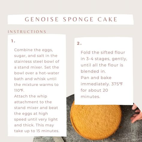 Genoise-the whole egg sponge cake you need in your baking collection 🍰🧁🎂 Egg Sponge Cake, Genoise Sponge, Stainless Steel Bowl, Whole Eggs, Stand Mixer, Sponge Cake, Hot Water, Egg, Baking