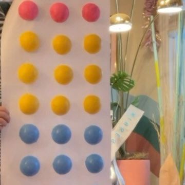 Jonny Carmack on Instagram: "✨ candyland✨ good morning! Last night I had an unhinged idea & I had to act on it right away 😂 These giant candy dots are a total throwback to my childhood and I used to love eating these things straight off the paper. 💞 This DIY cost me next to nothing to make and truly anyone can do this. All you need is foam balls, paint and some recycled wallpaper backing & glue or double sided tape to adhere the candy on. ✨ I got the foam balls at the dollar store & a pack of 3 is only $1.25! See what I’m saying? ✨Cheap ✨ Anyway go do something creative today ilky💅🏻" Candy Dots On Paper, Diy Giant Candy Props, Foam Candy, Diy Christmas Deco, Candy Props, Candy Dots, Candy Decorations Diy, Candy Ideas, Candy Buttons