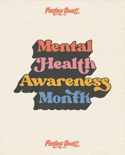 Feeling Swell on Instagram: "Happy Mental Health Awareness Month❤️😀 We are psyched to be introducing our very own mental health blog! Stick around for blog posts and special releases all month long 👍 #MentalHealthAwarenessMonth #FeelingSwell" May Mental Awareness Month, Happy Mental Health, Health Priority, Mental Health Artwork, Mental Health Month, Importance Of Mental Health, Individual Therapy, Health Post, Social Well Being