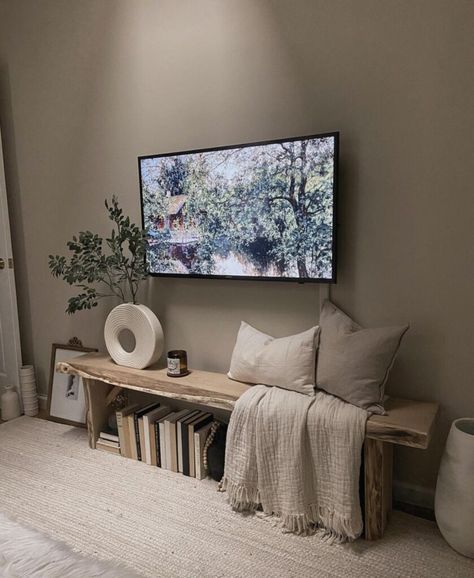 15 Small Living Room Ideas With TV That are Cozy and Clever - Life Prettified Tv Room Ideas Cozy, Living Room Ideas With Tv, Room Ideas With Tv, Small Living Room Ideas With Tv, Mounted Tv Ideas Living Rooms, Small Tv Room, Living Rooms Ideas, Cute Living Room, Tv Wand