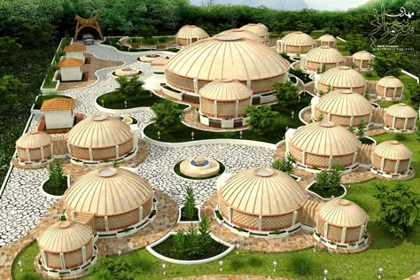 African Resort Design, Dome Building Design, African Architecture Modern House, African Architecture Modern, Resort Design Plan, African Architecture, African House, Resort Architecture, Resort Design