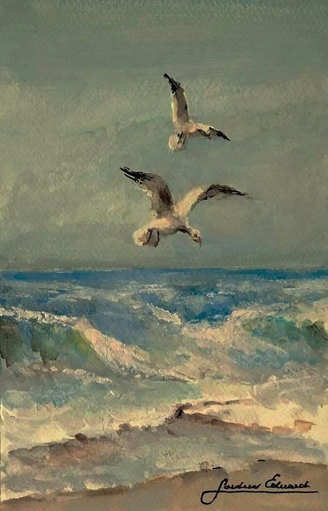 PAINTER EDUARD GARDUN..FINE ART NOVA SLIKA...NEW IMAGE OIL PAINTING SIZE 20 X 30 CM SCENE SEAGULLS C R O A T I A House By The Sea, Expressionist Painting, Boat Painting, Art Masters, Landscape Artist, Gloucester, Seascape Paintings, Museum Of Fine Arts, Modern Painting