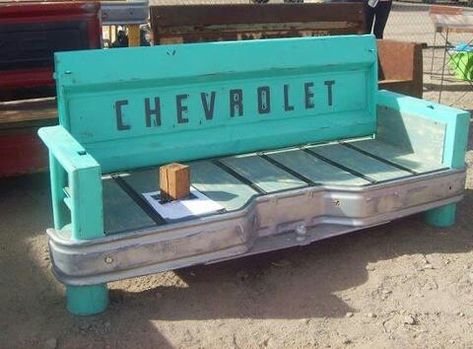 Chevy Tailgate Bench. Chevrolet Tailgate Bench, Making A Bench, Truck Beds, Real Estat, Cave Art, Dekor Diy, Casa Vintage, Diy Holz, Little Italy