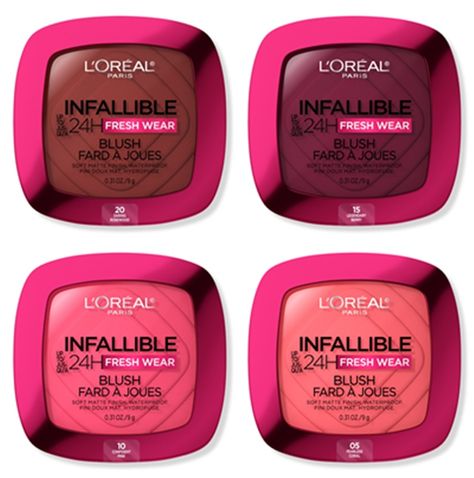 Loreal Cosmetics, Loreal Paris Infallible, Usa Makeup, Loreal Paris Makeup, Loreal Infallible, Loreal Makeup, Essence Makeup, Face Care Tips, Matte Blush