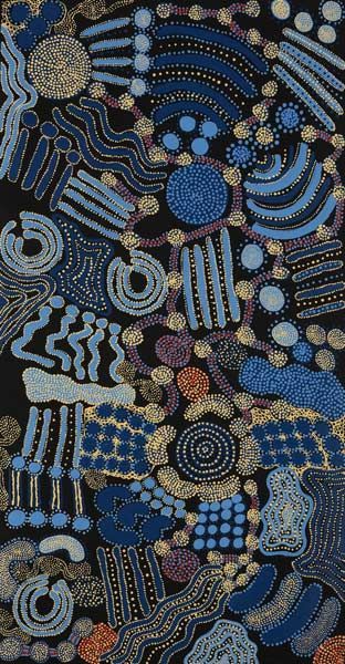 Renita Stanley - 'Malilanya' - Outstation Gallery - Aboriginal Art from Art Centres Aboringal Art, Aboriginal Dot Painting, Indigenous Australian Art, Aboriginal Dot Art, Aboriginal Painting, Aboriginal Artwork, Hooked Rug, Aboriginal Artists, Arte Inspo