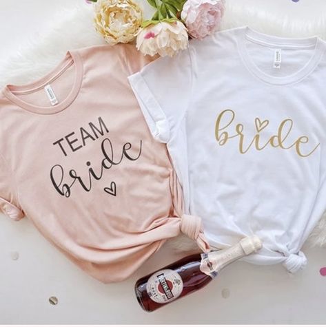 Bride Bachelorette Shirts, Bride Tshirt, Bridesmaid Tshirts, Team Bride Shirts, Summer Cotton Tops, Womens Tea, Bride Bachelorette, Bride Shirt, Bridesmaid Shirts