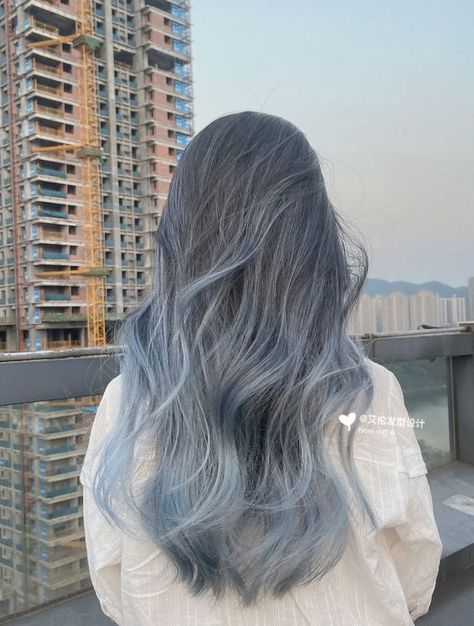 hii Ash Blue Hair, Hair Color Swatches, Fall Blonde Hair Color, Fall Blonde Hair, Best Hair Dye, Light Blue Hair, Korean Hair Color, Hair Inspiration Long, Hair Tint