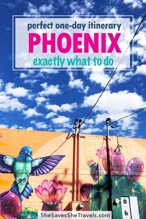 Planning a trip to Phoenix Arizona? This one day itinerary guides you through the top attractions and unforgettable food. Time to start planning your vacation in heart of Arizona! Phoenix Arizona things to do | what to do in Phoenix | Phoenix day trip | Phoenix travel guide Visiting Phoenix Arizona, One Day In Phoenix Az, Free Things To Do In Phoenix Az, Phoenix Arizona Itinerary, Day Trips From Phoenix Az, Phoenix Az Things To Do In, Phoenix Arizona Things To Do In, Things To Do In Phoenix Arizona, Phoenix Itinerary