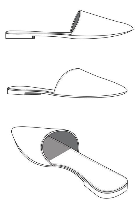 How To Draw Heels, Shoe Drawings, Technical Flats, Fashion Illustration Shoes, Shoes Clipart, Sneakers Sketch, Flat Drawings, Shoe Sketches, Fashion Design Sketchbook