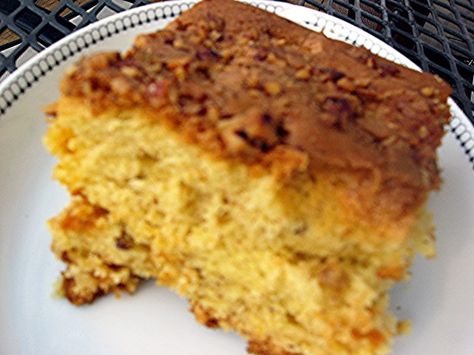 This has been my 24 year old sons favorite and most requested cake since he was about 10 - he is a butterscotch lover. It is really good - make sure you get the bottom/topping - its what makes the cake! Being from Texas, I usually use pecans instead of walnuts. NOTE: If you want to use an electric mixer, be careful to not overbeat the cake. Jack Daniels Cake Recipe, Jack Daniels Recipes, Jack Daniels Cake, Coffe Cake, Whiskey Cake, Baked Sweets, Baking Homemade, Bundt Cake Recipe, Blueberry Syrup