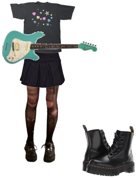 Concert Outfit Ideas Paramore, Concert Outfit Paramore, Paramore Outfits, Paramore Concert Outfit, Paramore Concert, Concert Outfit Rock, Ripped Tights, Outfit Ideas For Party, Dead Flowers