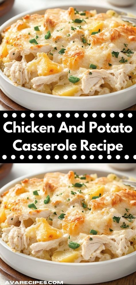 Looking for a comforting dinner idea? This Chicken and Potato Casserole is packed with delicious flavors that will warm your family’s hearts. It’s a simple, hearty dish perfect for busy weeknights. Chicken Parmesan Sliders Recipe, Chicken And Potato Casserole, Loaded Chicken And Potatoes, Chicken And Potato, Yummy Casserole Recipes, Potatoe Casserole Recipes, Cheesy Sauce, Slider Recipes, Comfort Dishes