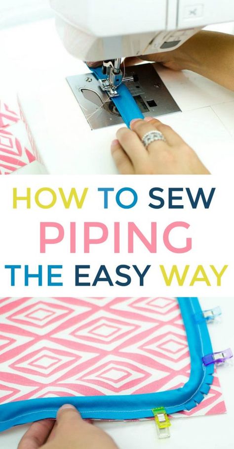 Sew Piping, Sewing Beginners, Sewing Piping, Fat Quarter Projects, Projek Menjahit, Kitchen Craft, Sewing 101, Beginner Sewing Projects Easy, Sew Easy