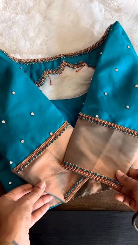 Latest Blouse Neck Designs, Blue Blouse Designs, Latest Bridal Blouse Designs, Blouse Designs Pattern, Model Blouse Designs, Best Blouse Designs, Latest Blouse Designs Pattern, Traditional Blouse Designs, New Saree Blouse Designs