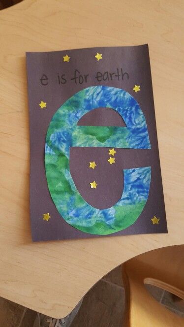 E Preschool Craft, E Craft Preschool, E Is For Earth Craft, Letter E Arts And Crafts For Preschool, Letter E Projects Preschool, E Preschool Crafts, E Is For Earth Preschool, E Crafts Preschool, Earth Week Crafts