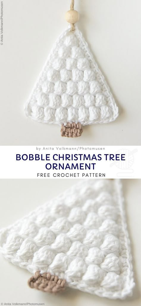 Quick And Easy Christmas Ornaments, Crochet Christmas Tree, Crochet Ornament Patterns, Crocheted Christmas, Easy Christmas Ornaments, Elegant Christmas Decor, Crochet Xmas, Crochet Christmas Trees, Crochet Christmas Decorations