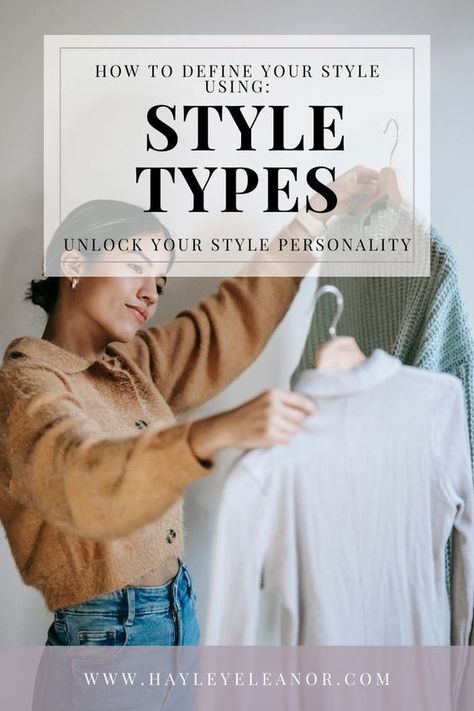 Are you tired of feeling like your wardrobe lacks a cohesive identity? Everyone has a unique style that reflects their personality, but sometimes it can be difficult to pinpoint exactly what that style is. Understanding the different style types can help you identify what resonates with you and create a wardrobe that truly reflects who you are. Are you more Classic, Romantic, Relaxed, Minimal, Heritage, Preppy, Edgy or Bohemian? Read on... Classic Style Personality Outfits, Different Types Of Fashion Styles Aesthetic Women, Relaxed Classic Style Fashion, Classic Relaxed Outfits, Romantic Style Wardrobe, Minimal Preppy Style, What Are The 8 Core Style Aesthetics Types, Finding Your Personal Style, Feminine Classic Style Outfit Ideas