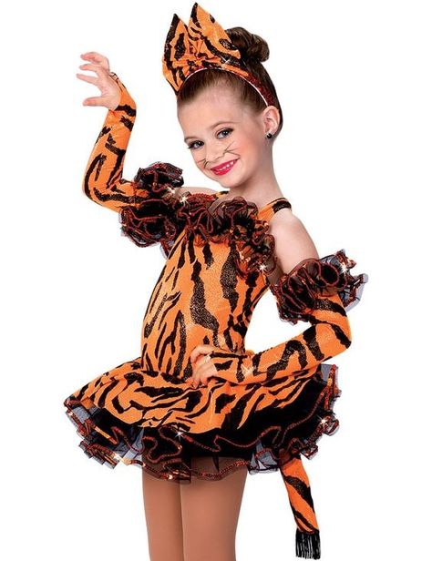 Tiger Dance, Cute Dance Costumes, Tiger Costume, Jazz Costumes, Contemporary Jazz, Animal Costumes, Ballet Costumes, Wish Come True, Carnival Costumes