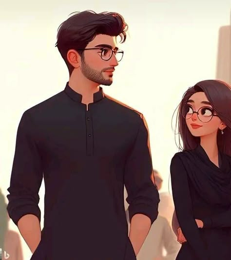 Animated Couple Aesthetic, Animated Couple, Well Paper, Whatsapp Dpz, Hug Pictures, Couple Illustration Wedding, Cartoon Pic, Islamic Dp, Happy Future