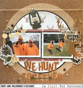 Camping Layouts For Scrapbooking, Hunting Scrapbook, Dog Scrapbook Layouts, Camping Scrapbook, Scrapbooking Sports, Moose Hunting, Animal Hunting, Dog Scrapbook, Halloween Layout