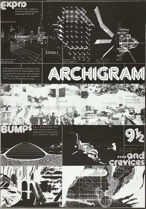 Magazine, Archigram 9½ (1974) - Archigram | Objects | M+ Cedric Price, Web Archive, Architecture Collage, Visual Culture, Film Inspiration, Diagram Architecture, Architectural Drawings, Architecture Student, Architecture Illustration