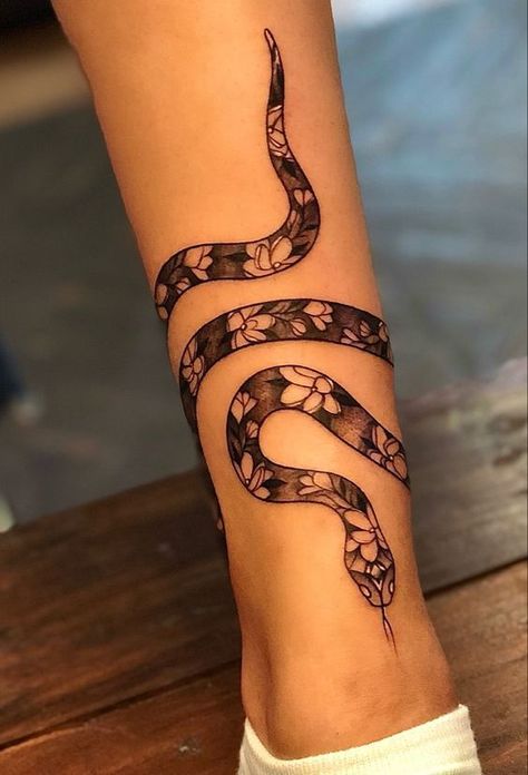 Snake Wrap Around Ankle Tattoo, Snake Tattoo Ankle Wrap, Snake Shin Tattoo Women, Snake Foot Tattoos For Women, Wrap Around Snake Tattoo Leg, Leg Snake Tattoos Women, Snake Wrapped Around Ankle Tattoo, Snake Around Ankle Tattoo, Snakes Wrapped Around Arm Tattoo