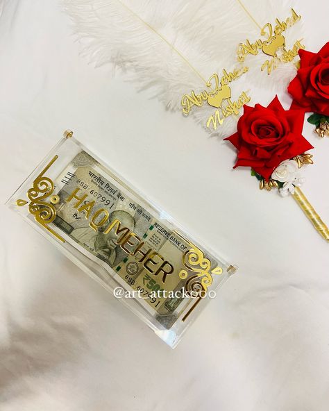 HAQ MEHER box 💖 Customised Haq Meher box available for your Meher , make it special , because it’s her day too🎀✨ #haqmeher #haqmeherbox #nikahthings #nikah #weddinggiftforher #weddinginspiration #weddinggifts #weddingvibes Wedding Platters, Art And Craft Design, Craft Design, July 16, Art Craft, Wedding Accessories, Make It, Wedding Gifts, Wedding Inspiration