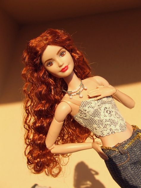 Fashionistas LA Girl Barbie goes ginger | Do you like her ne… | Flickr Ginger Barbie, Barbie Tumblr, Girl Barbie, La Girl, Hair Fashion, Barbie Girl, Winx Club, Barbie Dolls, New Look