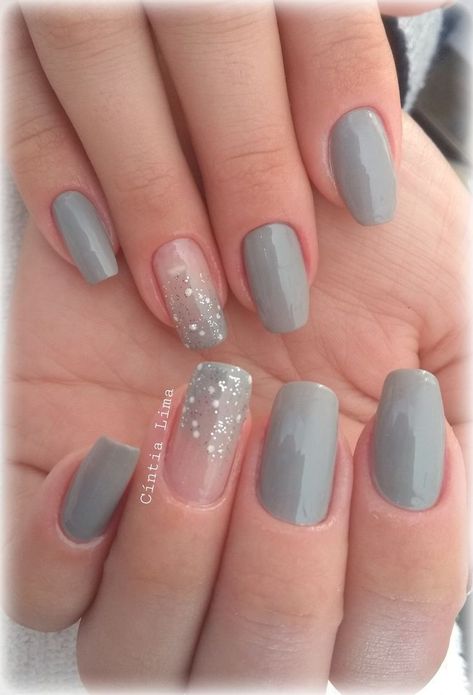 Gray Nails With Design, Gray Nail Designs, Harry Potter Nail Art, Nail Growth Tips, Mickey Nails, Grey Nail Designs, Hand And Finger Tattoos, Pointy Nails, Work Nails