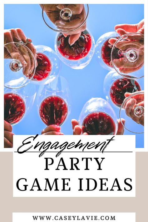 More than 30+ Engagement Party game ideas! These are perfect for a couples shower, bridal shower, engagement parties, bachelorette parties and more! These games will get guests mingling and having a blast. Party Game Ideas, Engagement Party Games, Engagement Parties, Couple Shower, Game Ideas, Bachelorette Parties, Having A Blast, Party Game, Host A Party