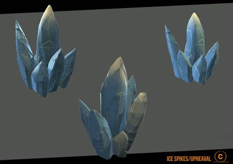 ArtStation - Ice Spikes / Rock Spikes, Chance Wood Ice Spikes Minecraft, Summer Animation, Ice Spikes, Ice Games, World Creation, Rock Texture, Ice Stone, Background Inspiration, Rock Textures