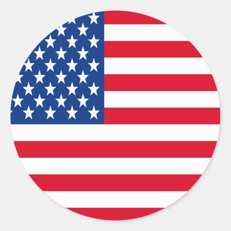 USA Flag Classic Round Sticker Patriotic Vinyl Decals, American Flag Round Door Hanger, Patriotic Stickers, Usa Stickers, Usa Flag Stickers, Star Gif, American Flag Car Decal, Italy Flag, Hawaii Pictures