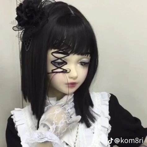 Lolíta Doll, Dolls Aesthetic, Goth Dolls, Goth Doll, Doll Aesthetic, Scary Dolls, Gothic Dolls, Living Dolls, Creepy Dolls