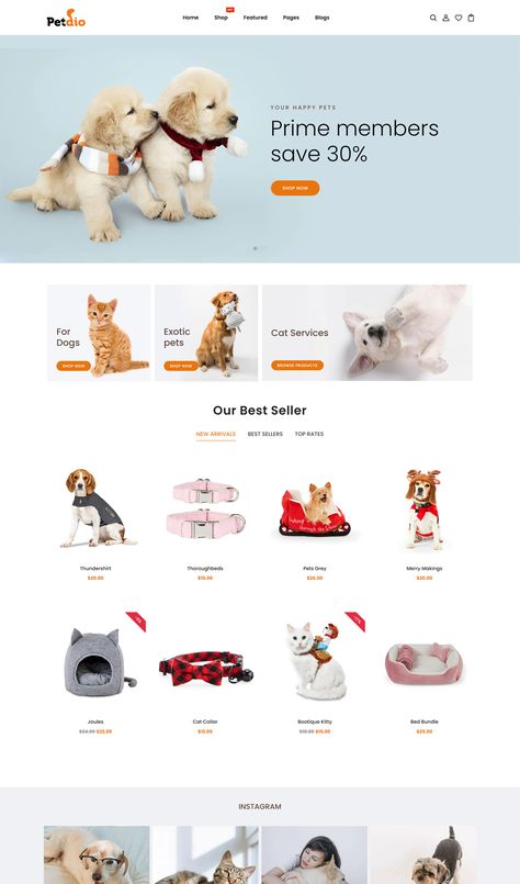 Pet Shop & Pet Accessories Shopify Theme Puppy Website Design, Petshop Website Design, Pet Ecommerce, Pet Website Design, Dog Food Website Design, Pet Store Website, Cat Pet Shop, Cat Website, Chanel Loafers