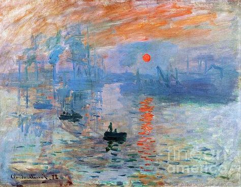 Impression Sunrise, Impressionism Monet, Iphone Art, Monet Paintings, Impressionism Art, Famous Art, Digital Art Illustration, Art And Illustration, Spiritual Art