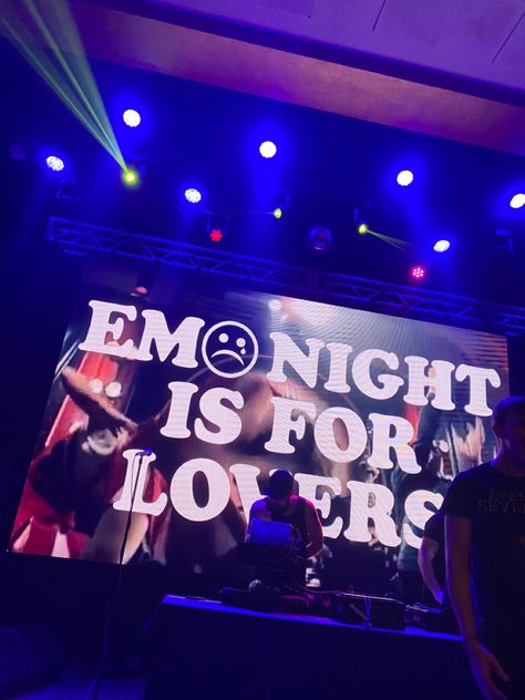 emo night tour is for lovers | music | concert | summer y2k #emonight #emo #emonighttour #emonight Emo Concert Aesthetic, Emo Core Aesthetic, Emo Night Party, Punk Concert Aesthetic, Emo Music Aesthetic, Emo Concert, Concert Dark Aesthetic, Emo Night, Emo Party