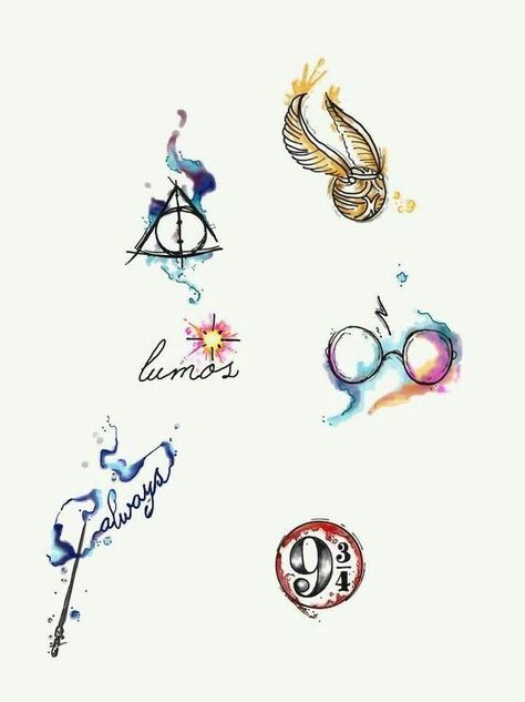 Harry Potter Symbols, Stile Harry Potter, Pirate Tattoo, Flower Wrist Tattoos, Harry Potter Deathly Hallows, Harry Potter Tattoos, Harry Potter Tattoo, Harry Potter Artwork, Images Harry Potter