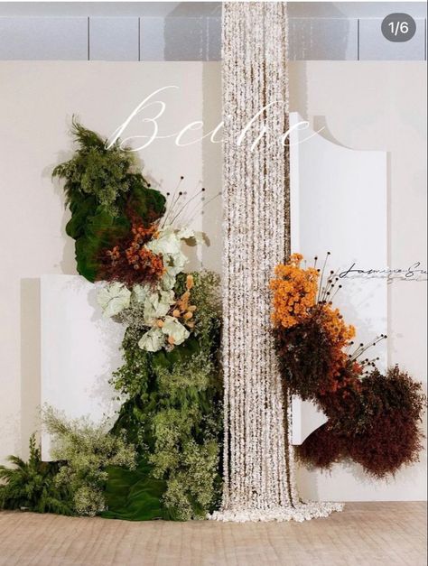 Sangjit Decoration, Elegant Wedding Themes, Winter Florals, Wedding Backdrop Design, Wedding Types, Wedding Backdrop Decorations, Wedding Design Decoration, Flower Installation, Flower Studio