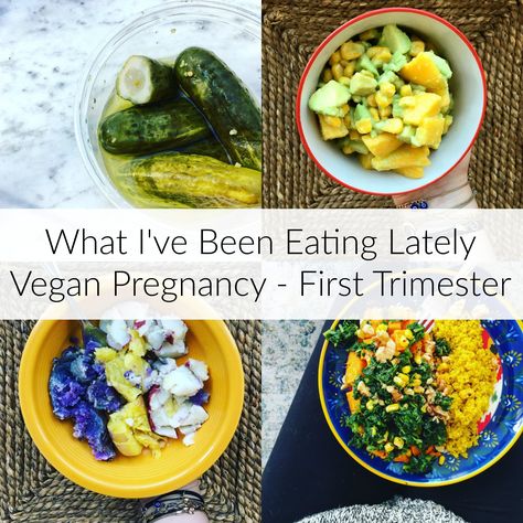 A round-up of all the plant-based/vegan meals, snacks, and drinks that I've been enjoying during my first trimester of pregnancy. Find some inspiration! Pregnancy Meals First Trimester, Vegan Pregnancy Meals, Vegetarian Pregnancy, Pregnancy Meals, Diet While Pregnant, Pregnancy Meal Plan, Vegan Pregnancy, Pregnancy First Trimester, Pregnancy Nutrition