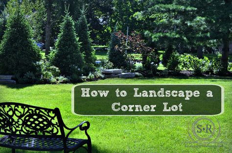 Gardening . Landscaping Ideas for a Corner Lot :: Serendipity Refined Blog :: Beautiful Trees! Corner Landscaping, How To Landscape, Front Yard Decor, Small Garden Landscape, Privacy Landscaping, Gardening Landscaping, Backyard Privacy, Corner Garden, Front Landscaping