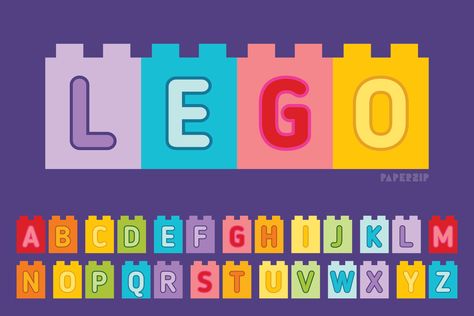 Our printable LEGO Duplo alphabet includes all 26 letters and is great for creating customised signs and banners in the classroom. Download for free! Lego Alphabet Letters Free Printable, Printable Lego, Lego Printables, Lego Education, Printable Letters, 26 Letters, Lego Duplo, Create Sign, In The Classroom