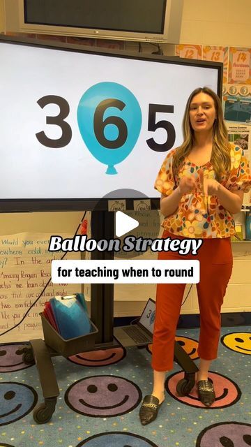 Paige | Third Grade Teacher on Instagram: "Here is a fun strategy for teaching rounding! This stick with my class so quickly and I still catch them using this strategy! 🎈  #teacher #teachertips #tpt #teachersfollowteachers #firstyearteacher #secondyearteacher  #teacherleaders #rounding #teacherhacks" Maths Activities For Primary School, Rounding And Estimating Activities, Math Rounding 3rd Grade, Rounding For 3rd Grade, Estimation Activities 3rd Grade, Round Off To The Nearest 10, Rounding Activity 3rd Grade, Teaching Rounding 3rd Grade, Rounding Numbers 4th Grade